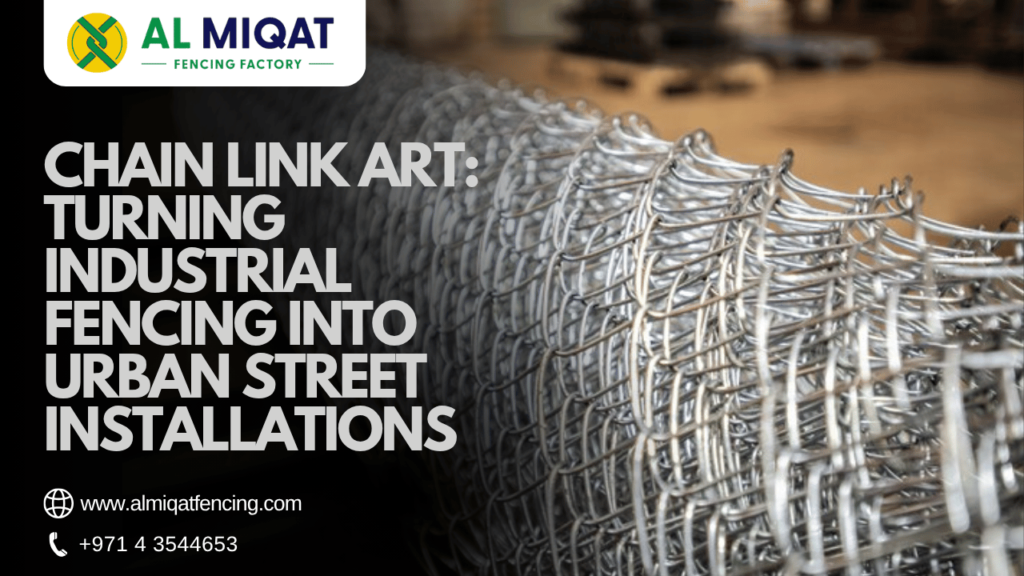 Chain Link Art Turning Industrial Fencing into Urban Street Installations