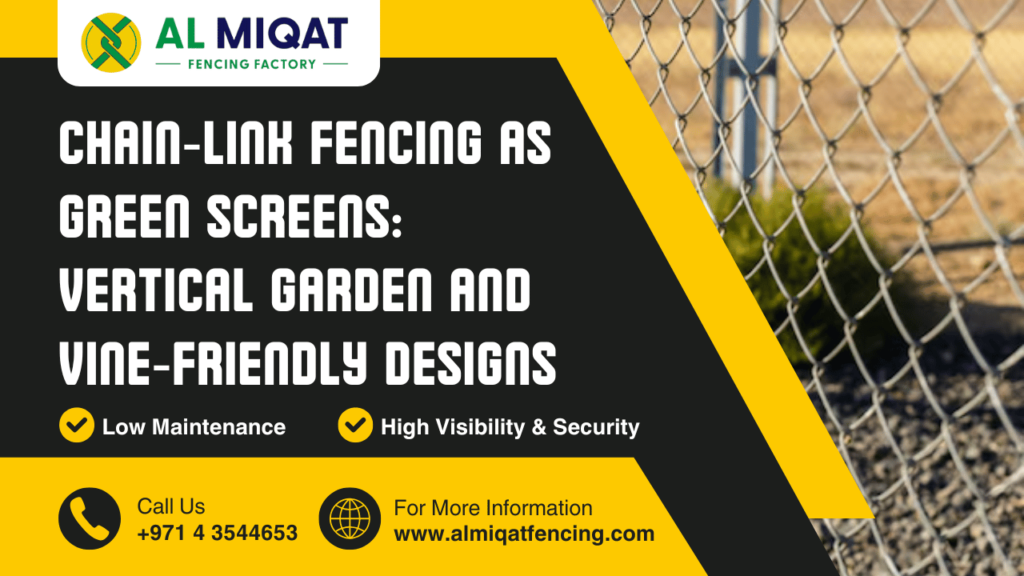 Chain‑Link Fencing as Green Screens Vertical Garden and Vine‑Friendly Designs