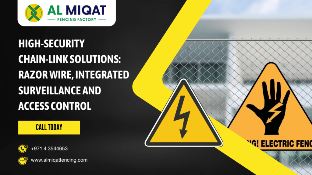High‑Security Chain‑Link Solutions Razor Wire, Integrated Surveillance and Access Control