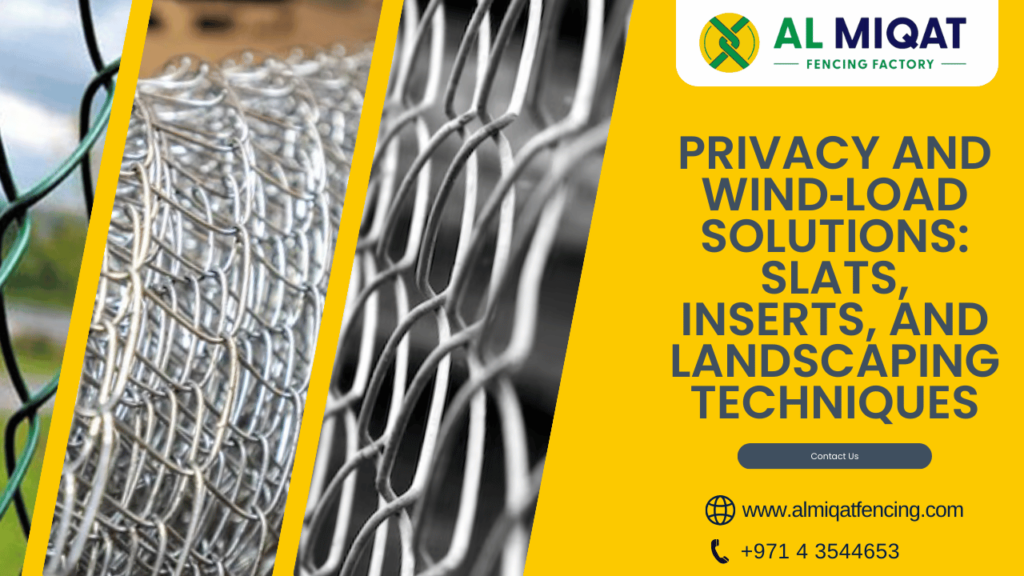 Privacy and Wind‑Load Solutions Slats, Inserts, and Landscaping Techniques