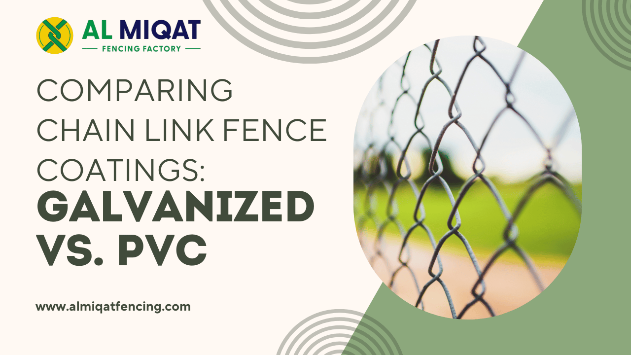 Galvanized vs. PVC Chain Link Fence Coatings: Pros & Cons